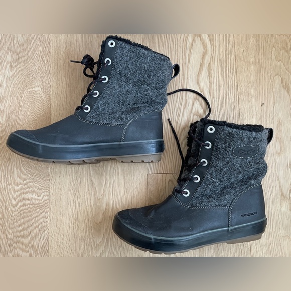 KEEN Elsa Women's Black Winter Boots - Picture 2 of 8